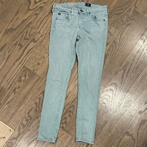 AG Adriano Goldschmied Women's Skinny Jeans in Light Teal